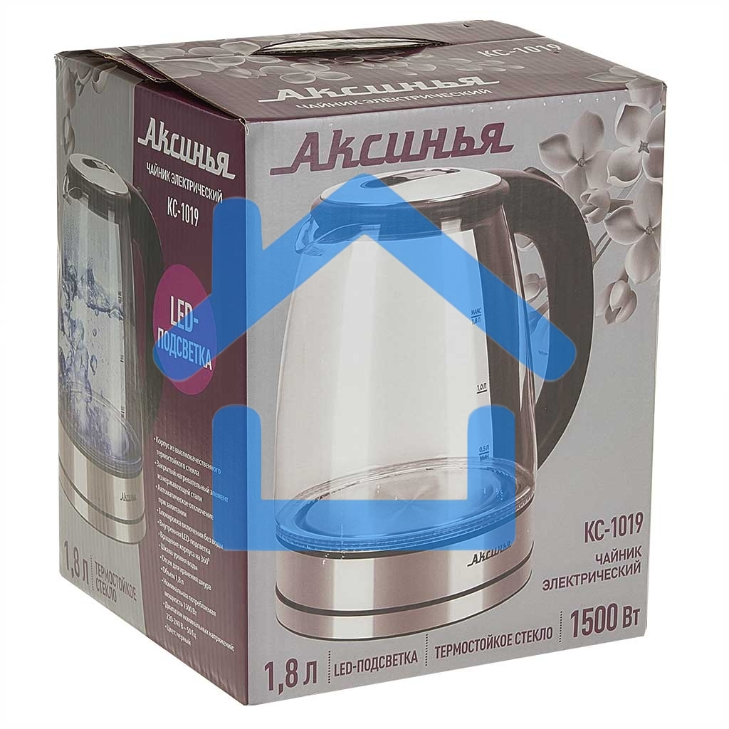 Чайник электрический АКСИНЬЯ КС-1019 черный