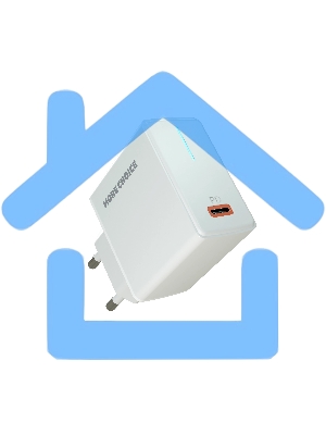 Зарядное устройство MORE CHOICE (4610196408632) NC60 1USB-C 3.0A PD 20W быстрая зарядка белый