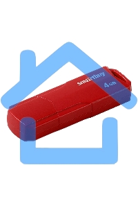 Флешка USB Smartbuy R/W 4 Gb,CLUE Red (SB4 GbCLU-R)