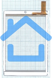 Сенсорное стекло (тачскрин) TPC-51117, белое