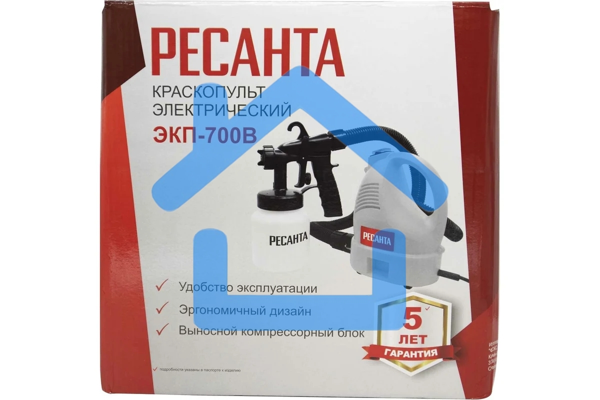 Краскопульт электрический Ресанта ЭКП-700В 75/17/2