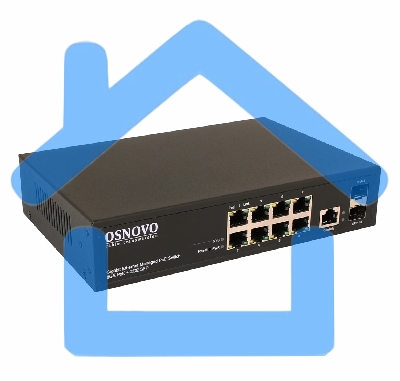 Коммутатор PoE управляемый L2 Gigabit Ethernet на 8 RJ45 PoE + 2 x GE SFP порта.