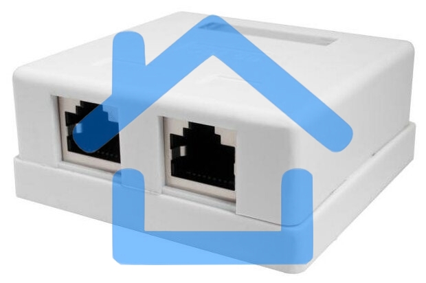 Розетка Suprlan 10-0308-1 наклад.RJ45 2 кат.5E FTP белый