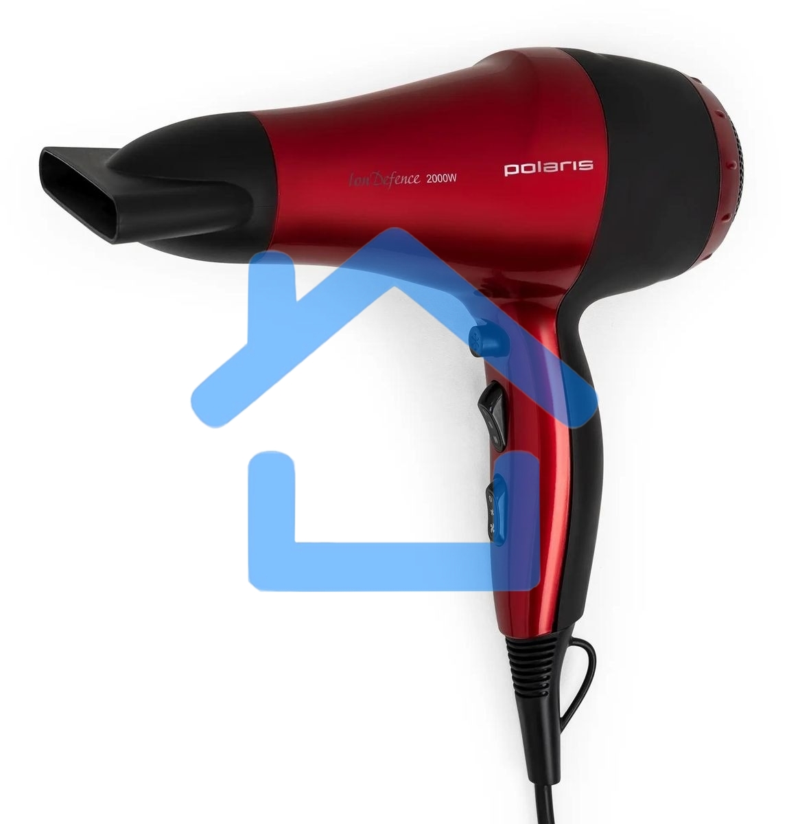 Фен Polaris PHD 2077i 2000Вт красный/черный