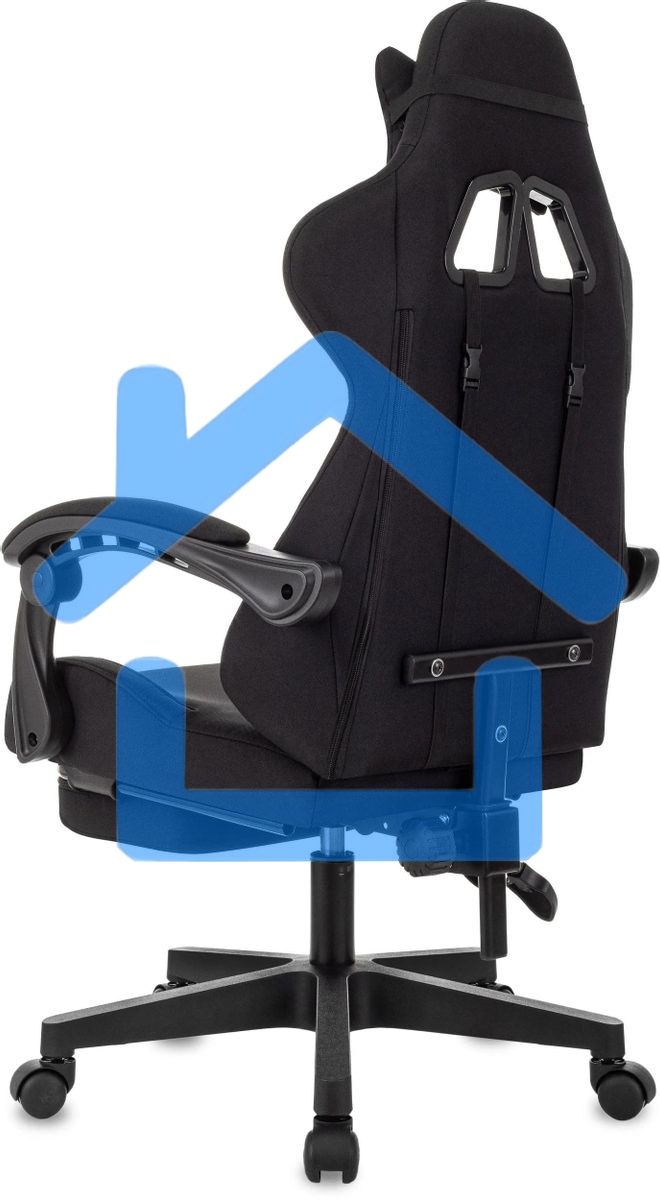 Кресло игровое Zombie Shadow черный Neo Black с подголов. крестов. пластик подст.для ног пластик черный