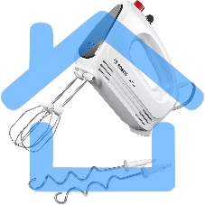 Миксер ручной Bosch MFQ22100S 375 Вт, белый