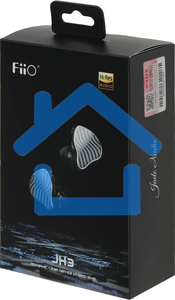 Наушники внутриканальные Fiio JH3 1.2м черный проводные в ушной раковине (80001881)