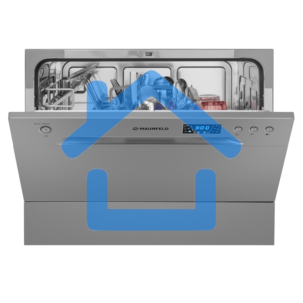 Посудомоечная машина Maunfeld MLP-06DS, серый, 55 см, 6 компл., 49 дБ, класс A+