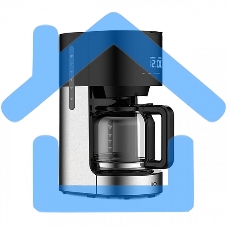 Кофеварка капельнаяBQ CM1001 черный-стальной, исп. кофе -молотый, 1.5 л, 900 Вт.