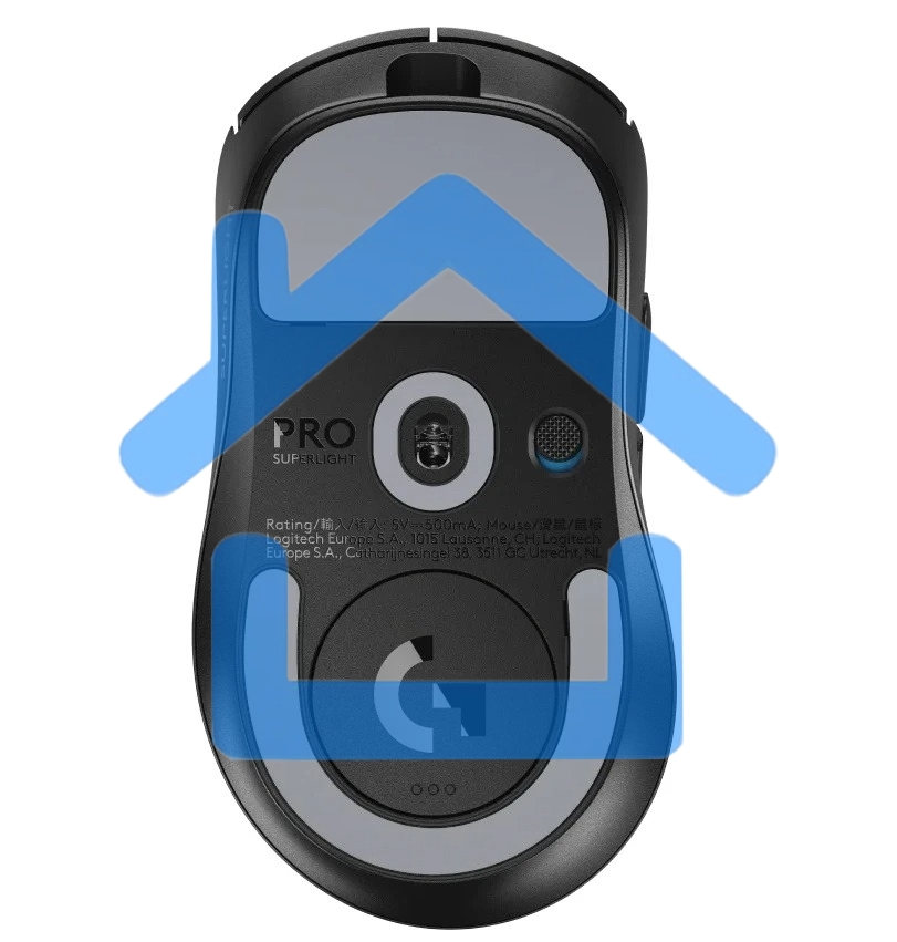 Мышь беспроводная Logitech G PRO Х Superlight 2 DEX черный, 44000 dpi, радиоканал, USB, кнопки - 5