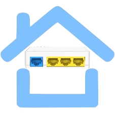 Коммутатор неуправляемый Tenda S204PD, PoE 4x100 Мбит/с, настольный, пластиковый корпус