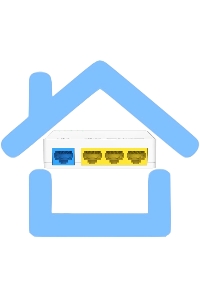 Коммутатор неуправляемый Tenda S204PD, PoE 4x100 Мбит/с, настольный, пластиковый корпус