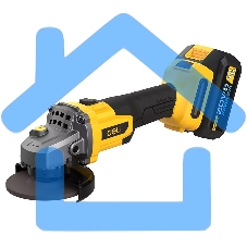 Углошлифовальная машина аккумуляторная Deli DC601 (2АКБ*4А·ч + ЗУ, 20В, 115мм, М14, 3500/6000/8500об/мин, сумка)