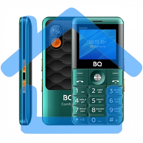 Мобильный телефон BQ 2006 Comfort зеленый/черный