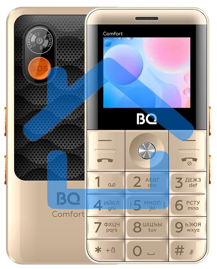Мобильный телефон BQ 2006 Comfort золотой/черный