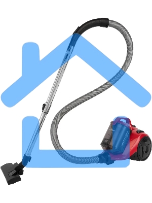 Пылесос Starwind SCV2550 красный, 400/2500 Вт, уборка сухая, пылесборник контейнер, 3 л