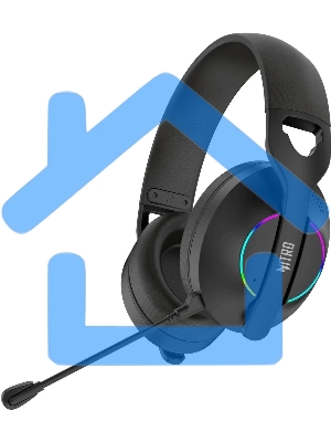 Гарнитура игровая Acer OHR400 черный для компьютера/мобильных устройств мониторные