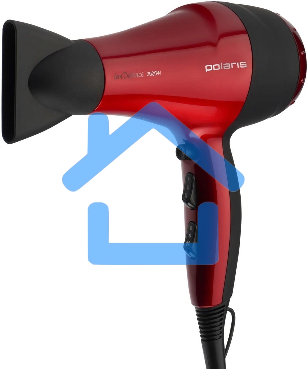 Фен Polaris PHD 2077i 2000Вт красный/черный