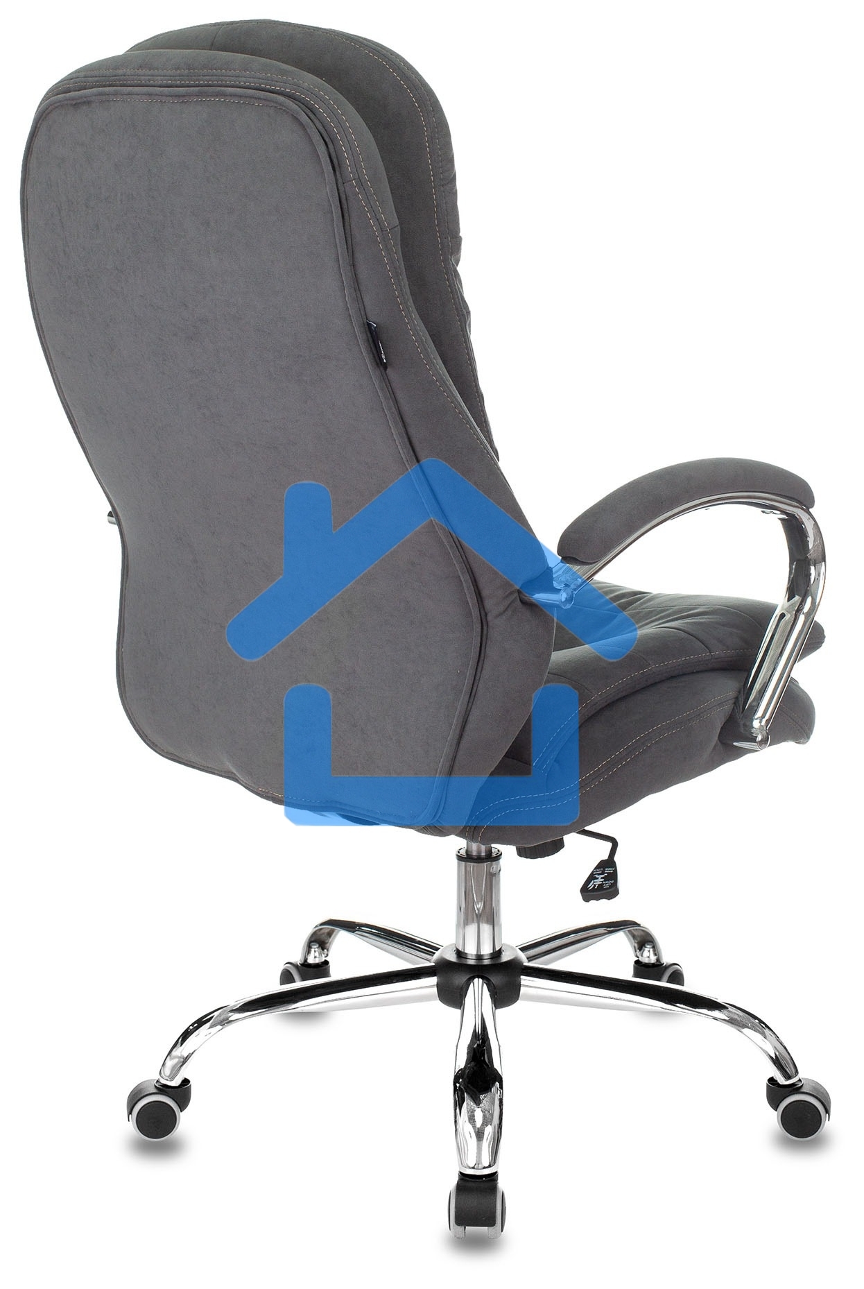 Кресло руководителя Бюрократ T-9950SL Fabric серый Alfa 44, крестовина металл хром