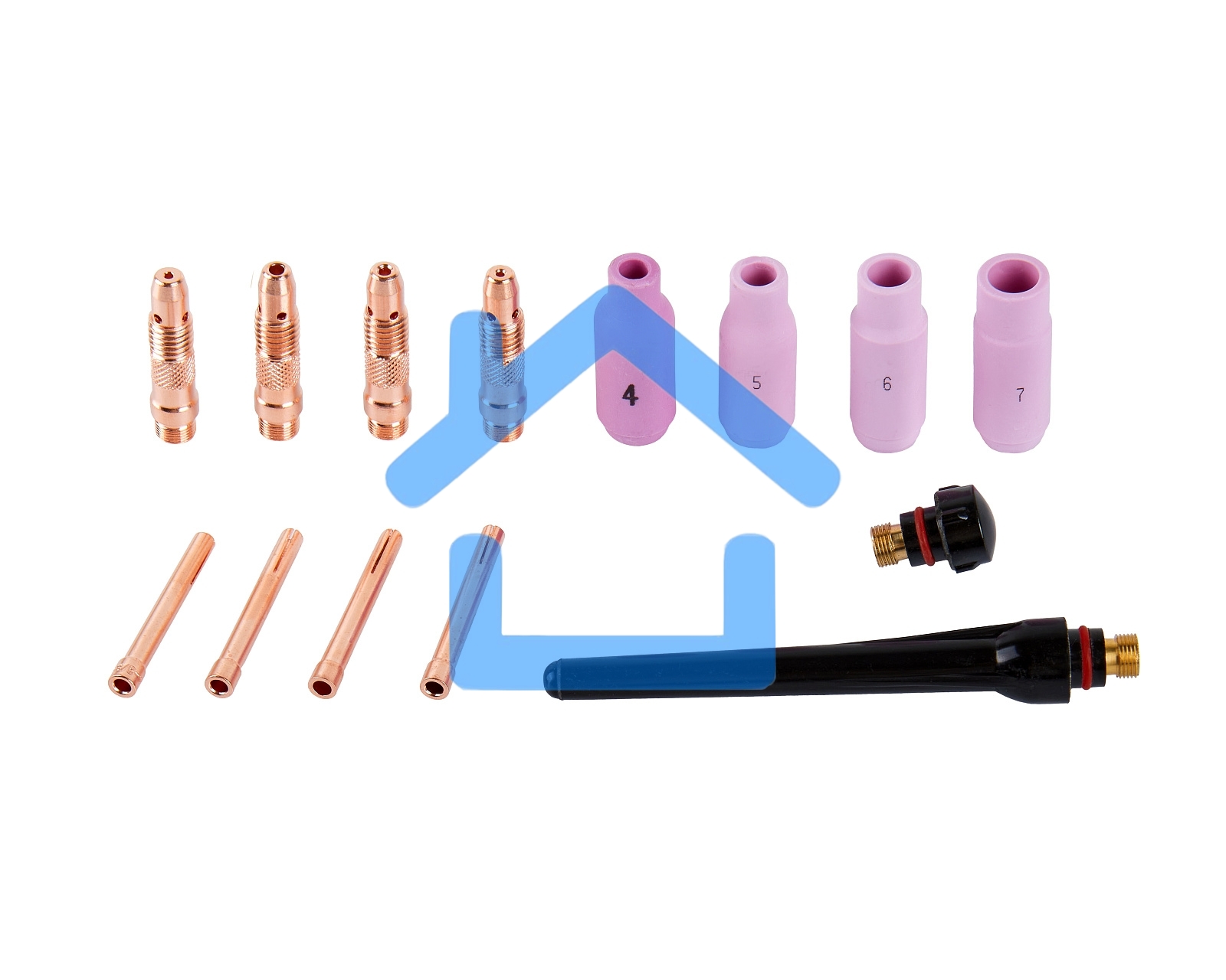 Горелка сварочная ELITECH 0606.000800 4м DX50 для TIG