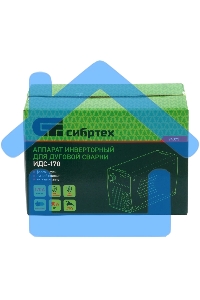 Аппарат инвертор. дуговой сварки ИДС-170, 170 А, ПВ 80%, диам.эл. 1,6-3,2 мм Сибртех