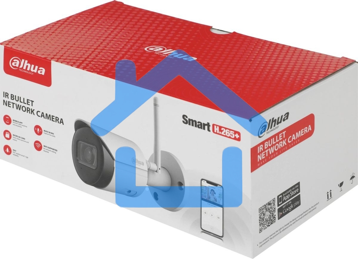 Камера видеонаблюдения IP Dahua DH-IPC-HFW1430DSP-SAW-0360B Wi-Fi 2.8-3.6мм цв. корп.:белый/черный
