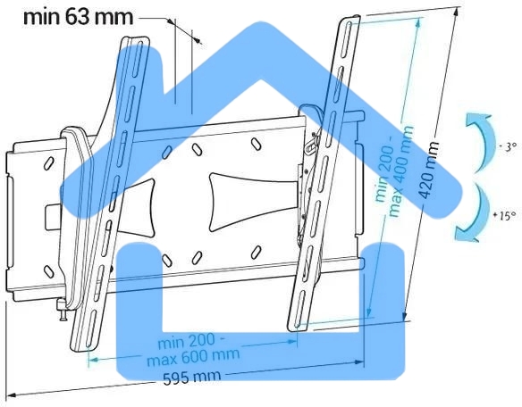 Кронштейн для телевизора Holder PTS-4006 черный 32