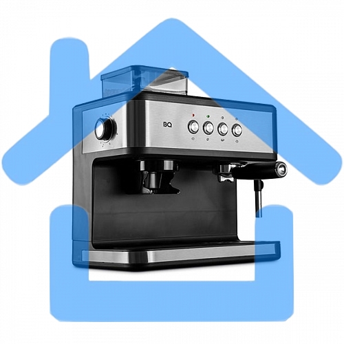 Кофейная станция BQ CM1003 сталь/черный, исп. кофе - зерновой/молотый, 1.5 л, 1150 Вт. 15 Бар.