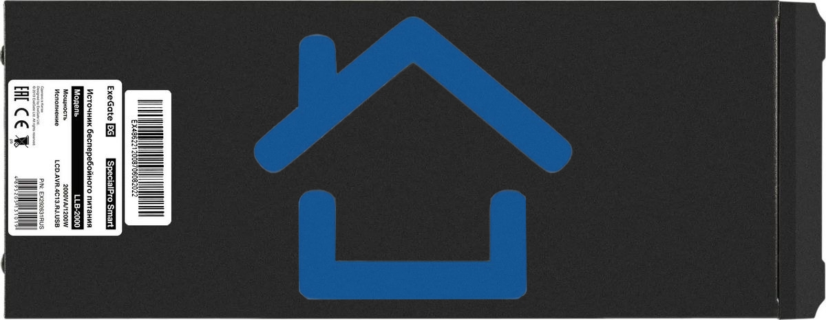 Источник бесперебойного питания ExeGate EX292631RUS SpecialPro Smart LLB-2000.LCD.AVR.4C13.RJ.USB 2000VA/1200W, LCD, AVR, 4*C13,RJ45/11,USB, металлический корпус, черный