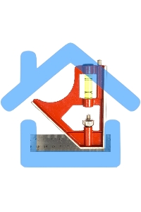 Угольник, 300 мм, металлический, комбинированный Sparta