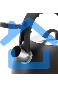 Чайник для плиты металлический Rondell Walzer RDS-1827 2.7л. черный