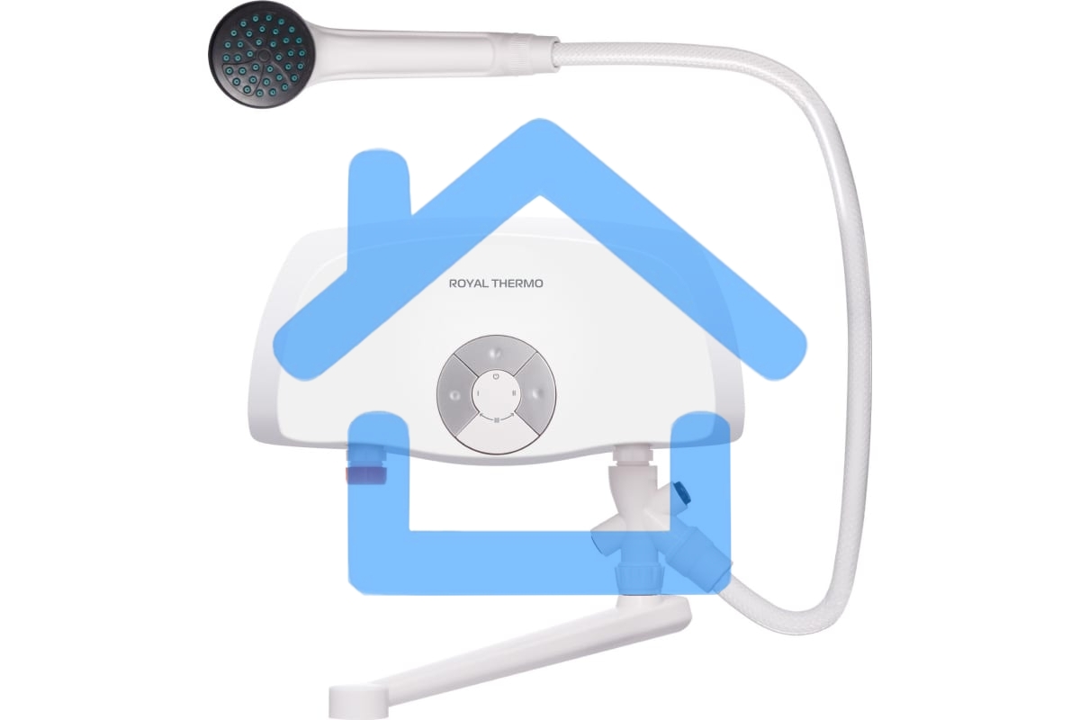 Водонагреватель проточный Royal Thermo SmartFix TS (6,5 kW) - кран+душ