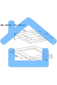Газовая варочная панель Weissgauff HG 640 BG