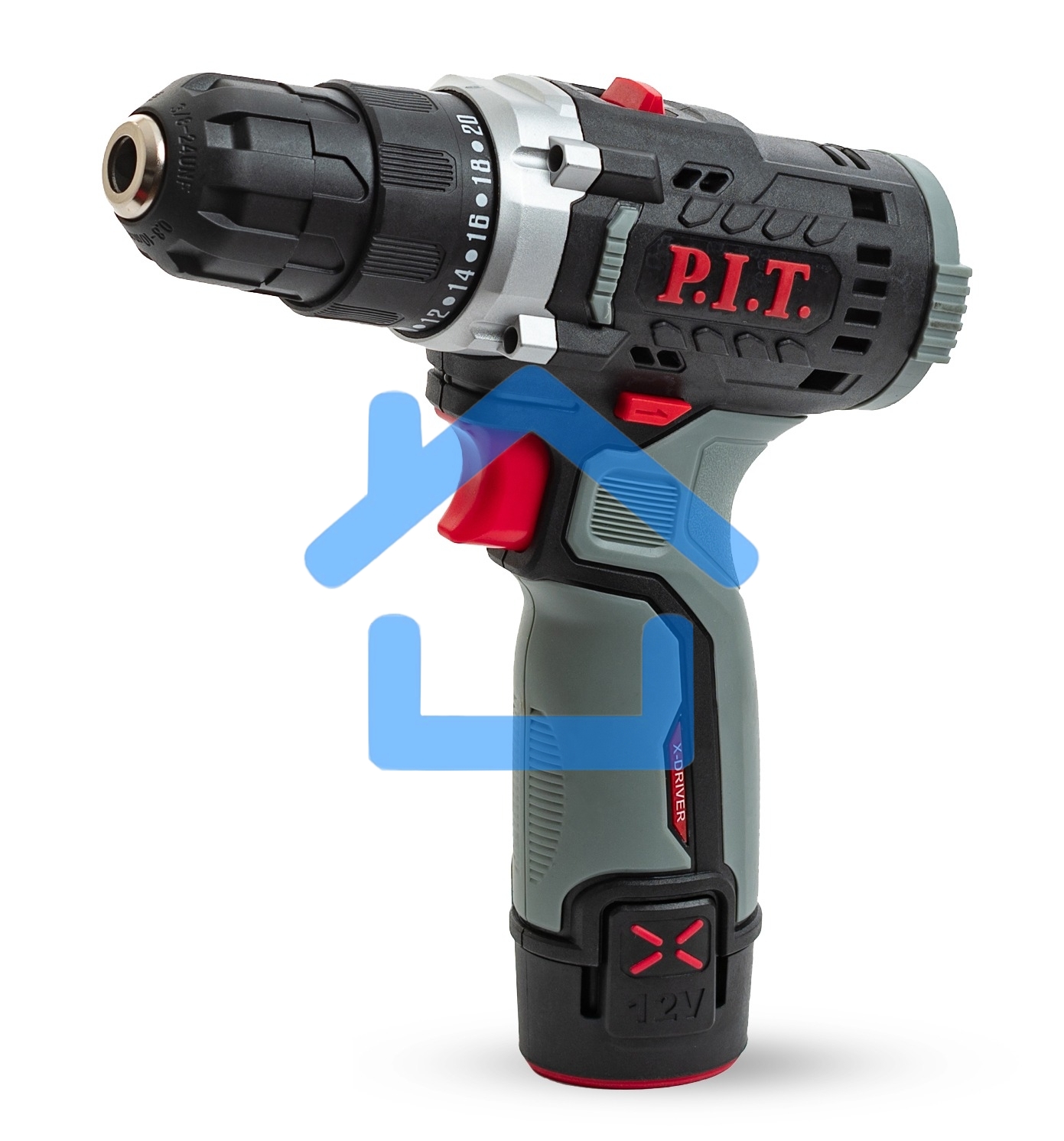 Дрель P.I.T. PBM12K-10A/2 X-DRIVER патрон:быстрозажимной реверс (PBM12K-10A/2)