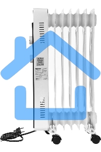 Обогреватель масляный Centek CT-6222-7 (7 секций) белый, 600/900/1500 Вт, 15 м2, 3 режима, термостат