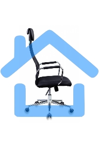 Кресло руководителя Бюрократ KB-9N/BLACK черный TW-01 TW-11 сетка крестовина хром