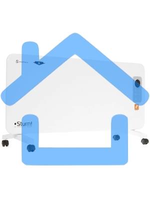 Конвектор Sturm! CH2000D, белый, 2000 Вт, 25 м2, дисплей, электронный термостат