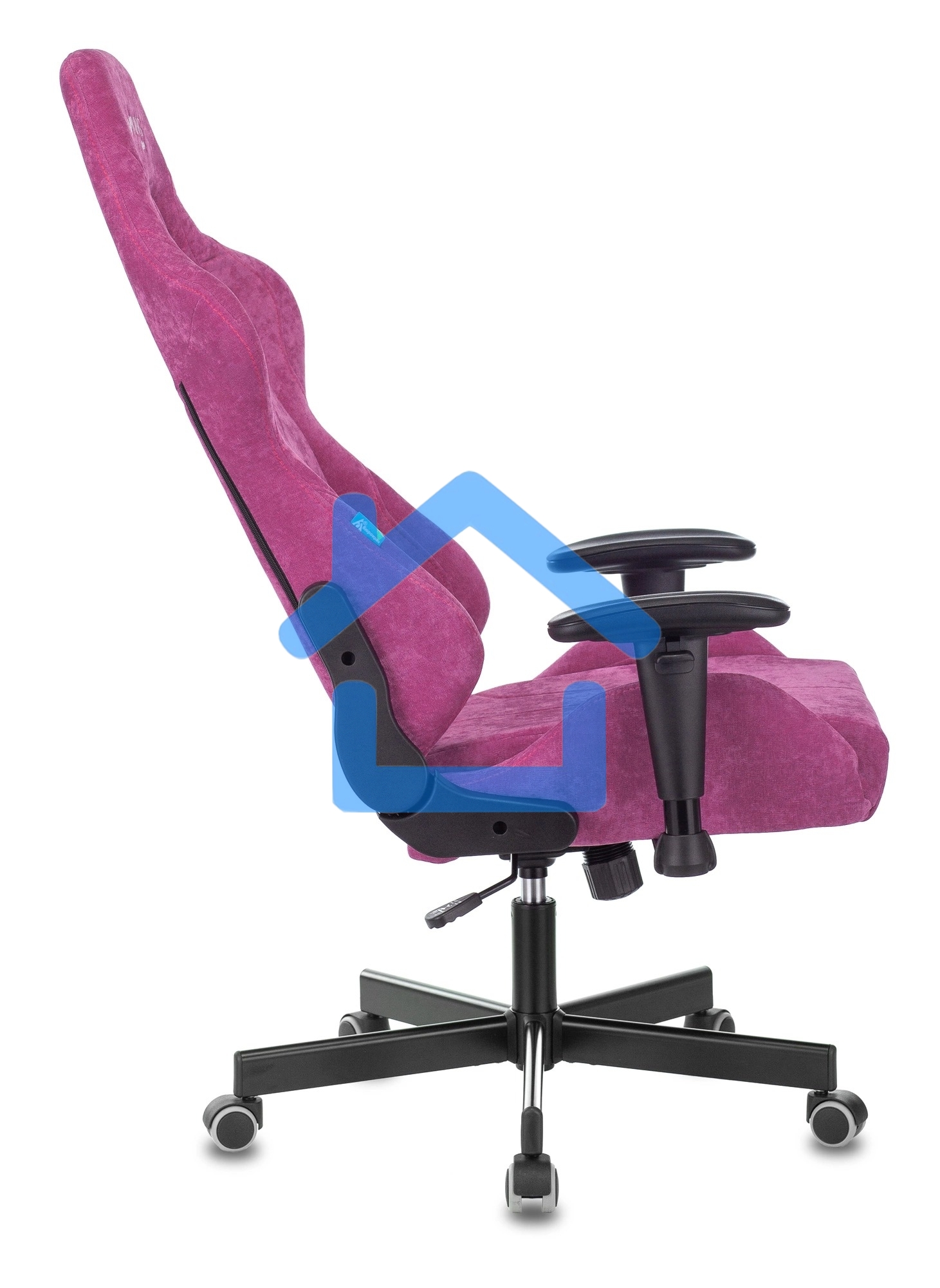 Кресло игровое Бюрократ VIKING KNIGHT LT15 FABRIC малиновый крестовина металл/пластик