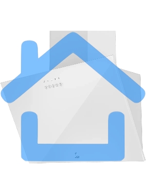 Вытяжка каминная LEX Moza 450 белая, 44.5 см, 590 куб. м/ч, 46 дБ