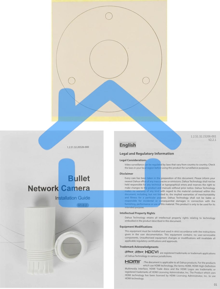 Камера видеонаблюдения IP Dahua DH-IPC-HFW1430DSP-SAW-0360B Wi-Fi 2.8-3.6мм цв. корп.:белый/черный