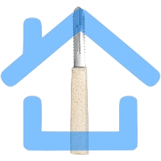 Овощечистка LARA LR07-35 с зазубренным, вертикальным лезвием, нерж. сталь, волокно рисового дерева