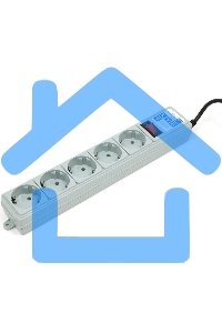 Сетевой фильтр Powercube SPG-B-10 3м (5 розеток) серый (коробка)