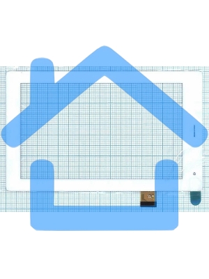 Сенсорное стекло (тачскрин) TPT-070-360, белое