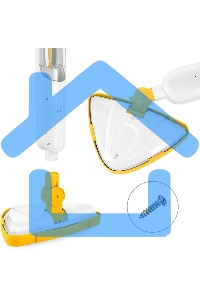 Швабра паровая Kitfort КТ-1048-1 белый/желтый