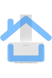 Вытяжка каминная LEX Moza 450 белая, 44.5 см, 590 куб. м/ч, 46 дБ