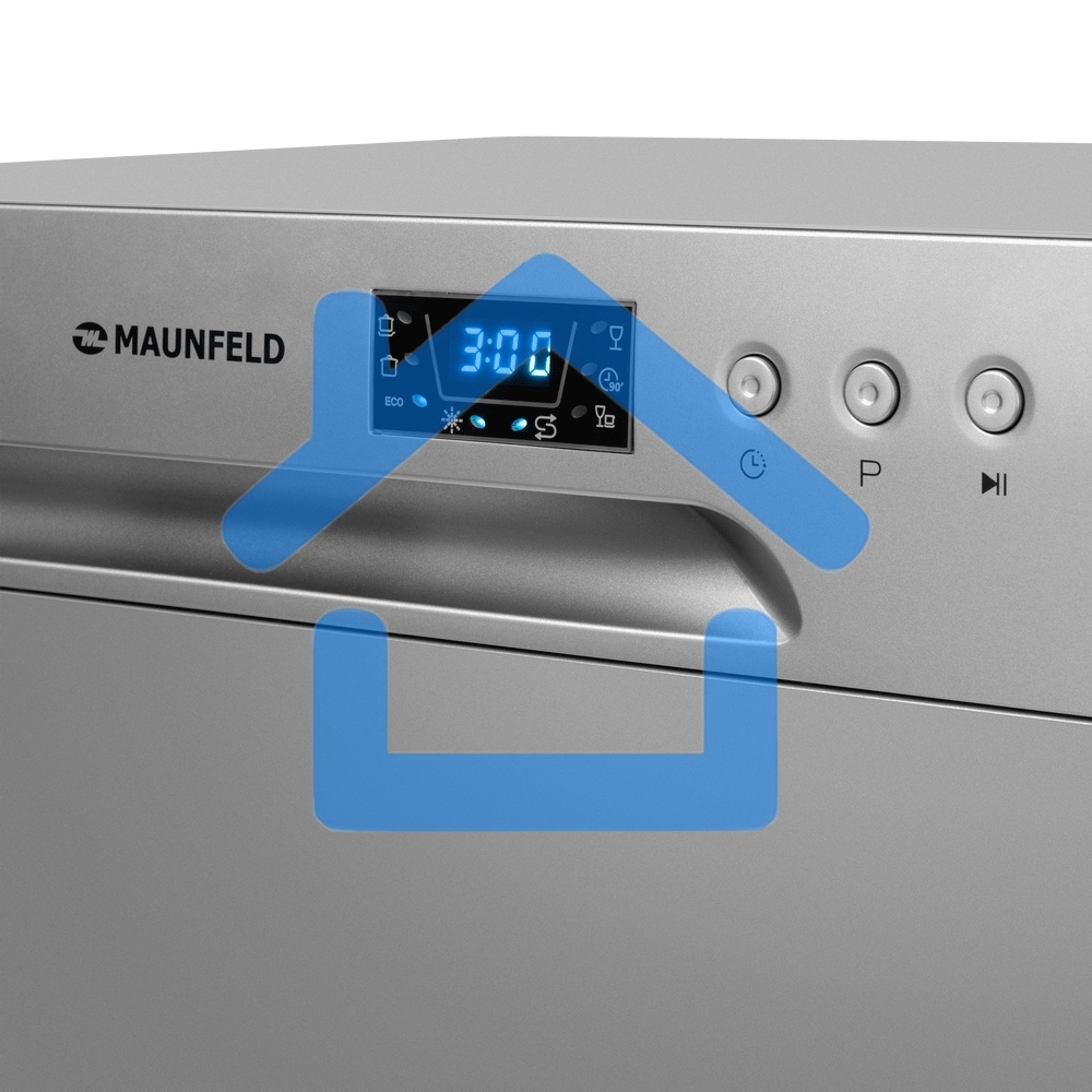 Посудомоечная машина Maunfeld MLP-06DS, серый, 55 см, 6 компл., 49 дБ, класс A+