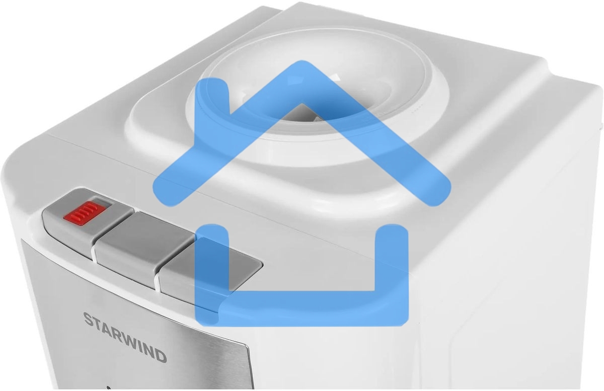 Кулер Starwind SW-1115EW напольный электронный белый