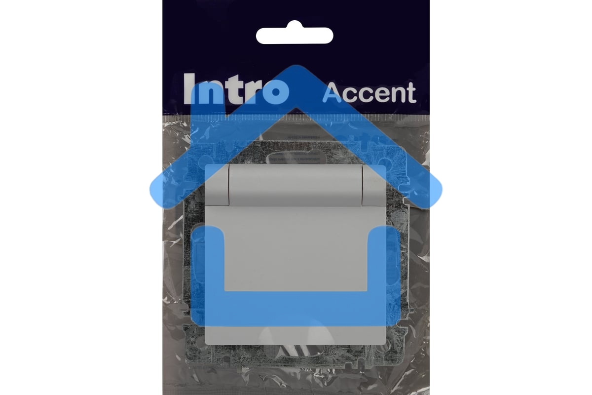 Розетка Intro Accent 6-203-01 2P+E Schuko с крышкой 16А-250В IP20 СУ AL/CU белый Б0063709