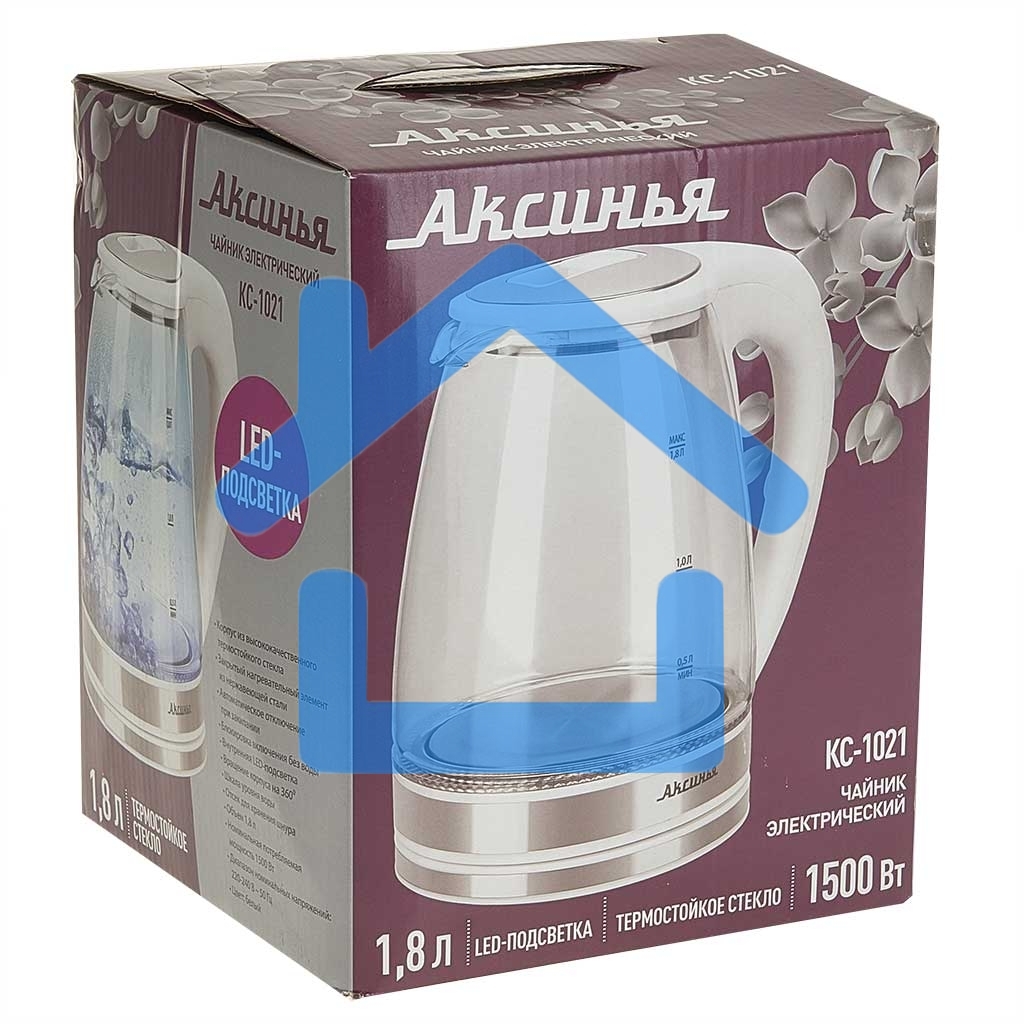 Чайник электрический АКСИНЬЯ КС-1021 белый