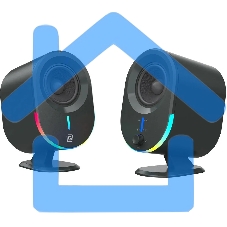 Акустическая система Оклик OK-303A 2.0 черный 20Вт BT